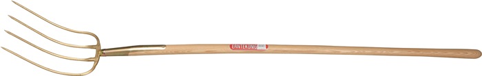 Dunggabel Erntekönig Zinken-L.310mm 4 Zinken norddeutsch geschmiedet,m.Stiel