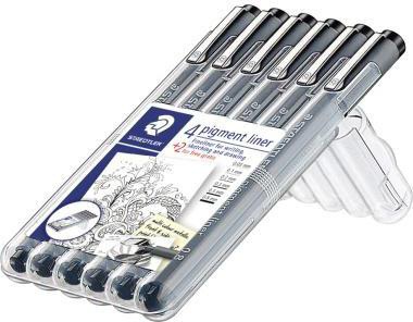STAEDTLER Finliner 308 SB6P schwarz 6 St./Pack