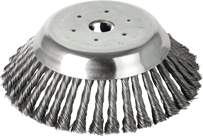 Rundbürste ZKM Drahtstärke 0,50 mm,36 Zöpfe Stahldraht STH 14mm