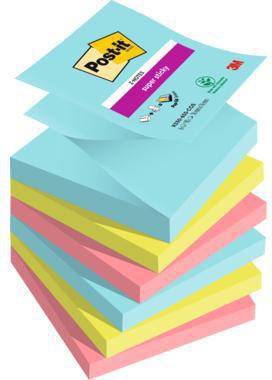 Post-it Haftnotiz Super Sticky R330-6SS-COS 76x76mm sort. 6St.