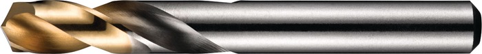 Spiralbohrer DIN/ANSI TypN A022 D.4,1mm HSS profilgeschl.TiN Zyl.schaft 2,5xD