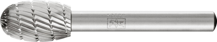Frässtift TRE D.12mm Kopf-L.20mm Schaft-D.6mm HSS Verz.3 PFERD