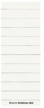 Leitz Beschriftungsschild 19020001 blanko 3zeilig weiß 100 St./Pack.