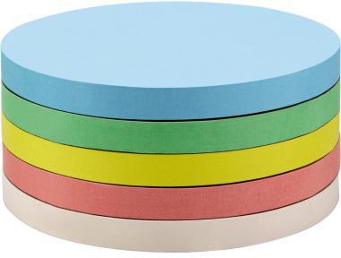 magnetoplan Moderationskarte 111151810 rund 190mm sort. 500St.