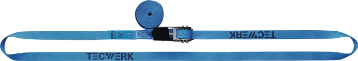 Zurrgurt DIN EN 12195-2 L.5m B.50mm m.Ratsche LC U 4000 daN TECWERK