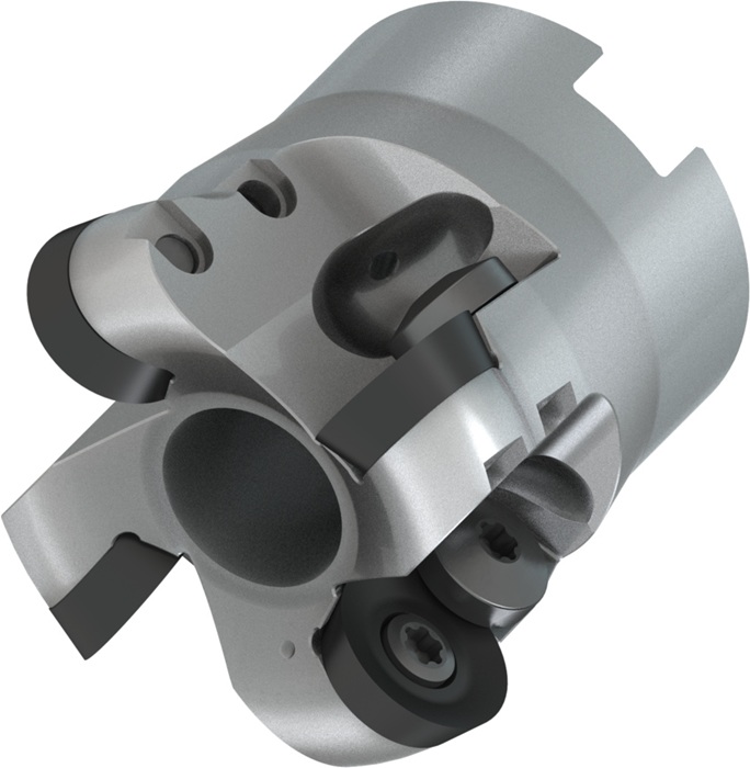 Kopier-Planfräser ISO 52A04R-SCMORD16-CF D.22mm m. Wendeplatte Schneid-D.52mm