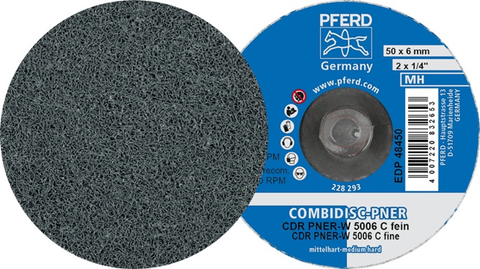 Vliesronde CDR PNER-MH 5006 SiC F Außen-D.50mm B.6mm COMBIDISC mittelhart