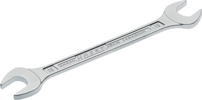 Doppelmaulschlüssel 450N 18x19mm L.221,2mm verchr.HAZET