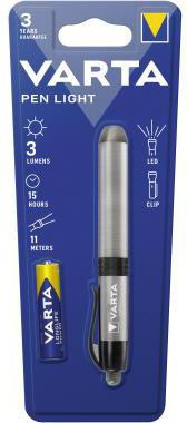 Varta Taschenlampe Pen Light 16611101421 LED Aluminium