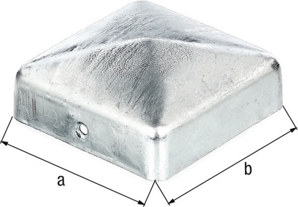 Pfostenkappe 90x90mm eck.flache Form TZN GAH