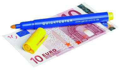 GENIE Geldscheinprüfstift Quicktester 11794 blau/gelb