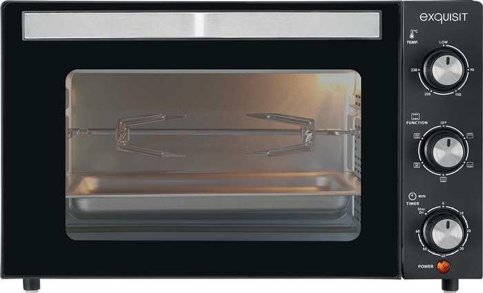 Mini-Backofen MO 3302 sw 1500 W schwarz 20l 8kg EXQUISIT