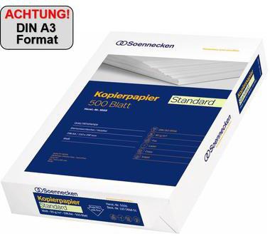 Soennecken Kopierpapier Standard 5533 DIN A3 80g weiß 500 Bl./Pack.