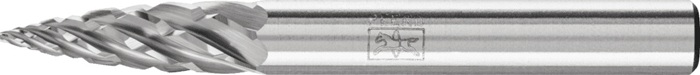 Frässtift SPG D.6mm Kopf-L.18mm Schaft-D.6mm HM Verz.STEEL PFERD