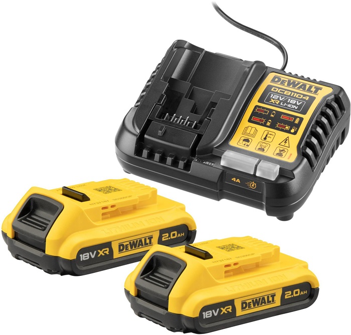 Akku-Starter-Set DCB1104D2 18V 2Ah DEWALT