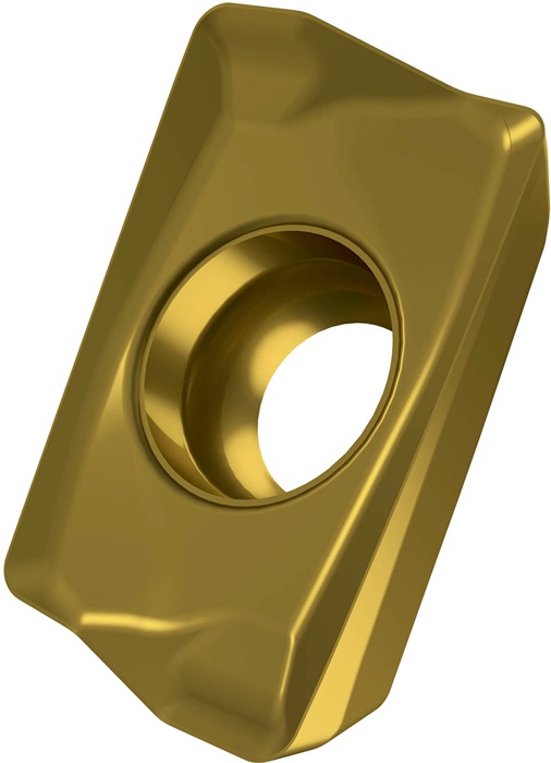 Fräswendeschneidplatte ISO ADMX 070204SR-F:M6330 D.2,2mm PVD beschichtet Gold