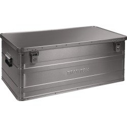 Aluminiumbox L900xB490xH380mm 140l m.Klappverschluss u.Zylinderschl.TECWERK