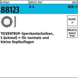 Sperrkantscheibe R 88123 NSK-S 12 A 4 1000 Stück TECKENTRUP