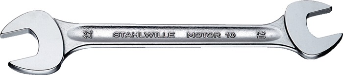 Doppelmaulschlüssel MOTOR 10 20x22mm L.235mm verchr.STAHLWILLE