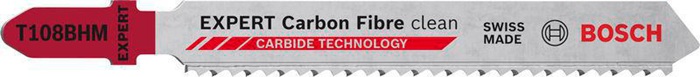 Stichsägeblatt Carbon Fiber T 108BHM Gesamt-L.92mm Zahnt.2,2mm 3 St./Karte BOSCH