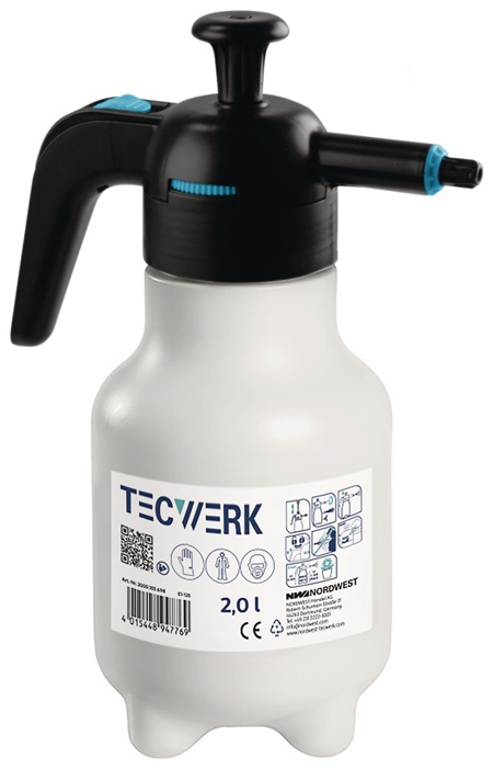 Drucksprüher 2l FPM Dichtung,Kunststoff-Düse TECWERK