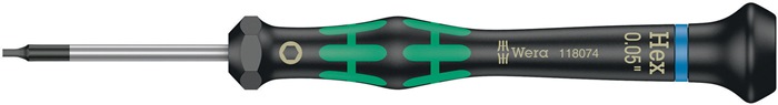 Elektronik-Feinmechanik-Schraubendreher 2054 6-KT.3mm Klingen-L.60mm WERA