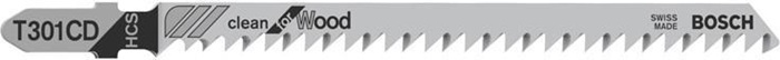 Stichsägeblatt T 301 CD Gesamt-L.117mm Zahnt.3mm HCS 5 St./Karte BOSCH