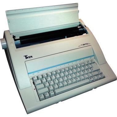 TWEN Schreibmaschine T 180 Plus 582 ohne Display portable weiß