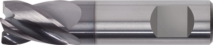 Schaftfräser WN TypN D.10mm VHM TiAlN 35Grad HB Z.4 ext.kurz TECWERK