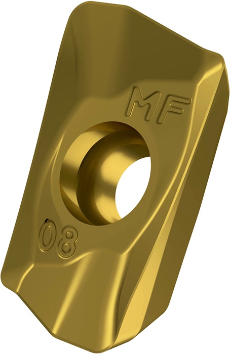 Fräswendeschneidplatte ISO ADMX 11T308SR-MF:M6330 D.2,9mm PVD beschichtet Gold
