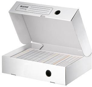 Leitz Archivbox Infinity 61000000 330x255x80mm Wellpappe weiß