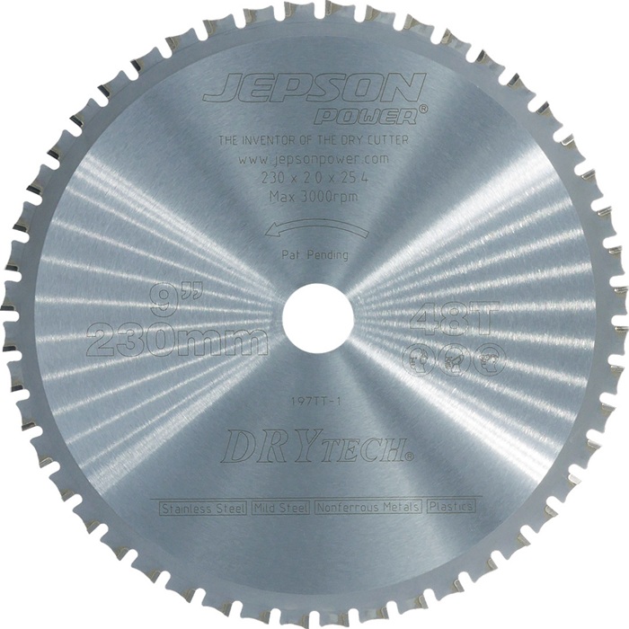 Metallkreissägeblatt 230/48Z D.230mm B.2,0mm Bohrungs-D.25,4 Z.48 JEPSON