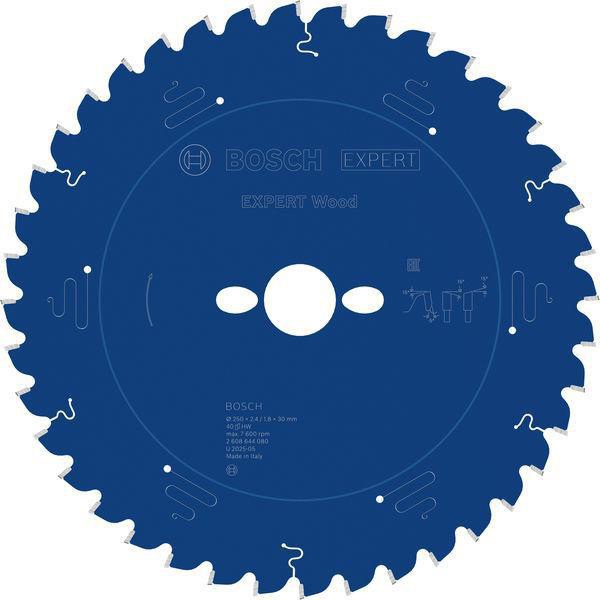 Kreissägeblatt Expert Wood AD 250mm Z.40 WZ Bohr.30mm Schnitt-B.2,4mm