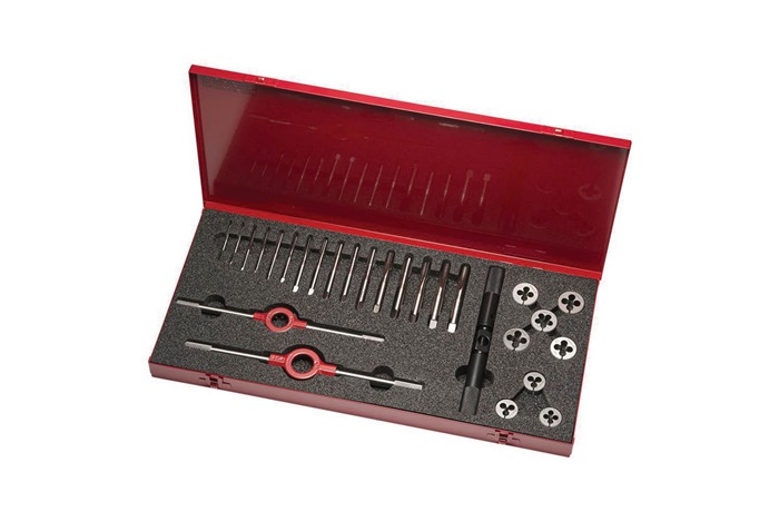 Gewindeschneidzeugsatz HS-8M M2-M6 17tlg.HSS Metallkass.DORMER