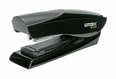 Heftgerät ECO Half Strip schwarz SuperFlatClinch Technik