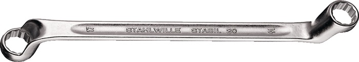 Doppelringschlüssel 20 16x17mm 255mm tief gekr.STAHLWILLE
