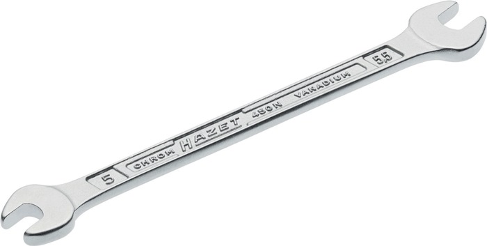 Doppelmaulschlüssel 450N 5x5,5mm L.99,6mm verchr.HAZET