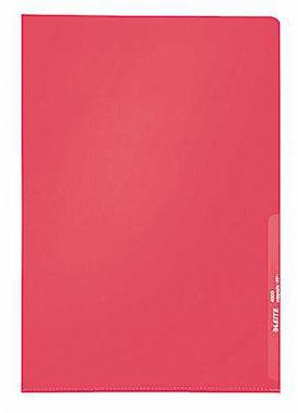 Leitz Sichthülle 40000025 A4 0,13mm PP rot 100 St./Pack.