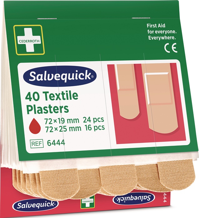 Pflasterstrips Salvequick elastisch 6 Nachfüllpack je 40 St.SALVEQUICK