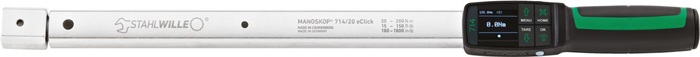 Drehwinkel-/Drehmomentschlüssel 714/20 20-200 Nm 14x18mm STAHLWILLE