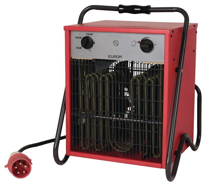 Elektroheizer 570 m³/h 0/5000/10000/15000 W 32 A EUROM