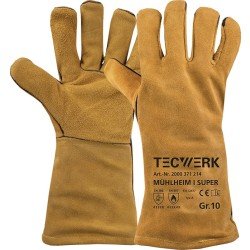 Schweißerhandschuhe Mühlheim I Super Gr.10 gelb EN 388/407/12477 6PA TW