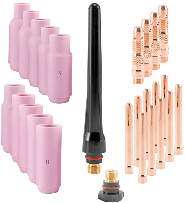 Verschleißteile-Set f.WP-26 rosa 26-tlg.STAHLWERK