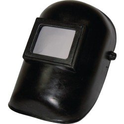 Schweißerkopfschutzhaube m.DIN-9-Glas u.Vorsatzglas 90x110mm Ku.SCHMICO