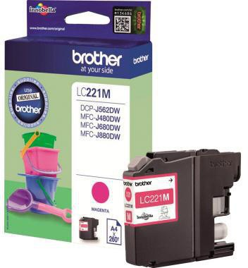 Brother Tintenpatrone LC221M 260Seiten magenta