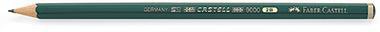 Faber-Castell Bleistift CASTELL 9000 119002 2B dunkelgrün
