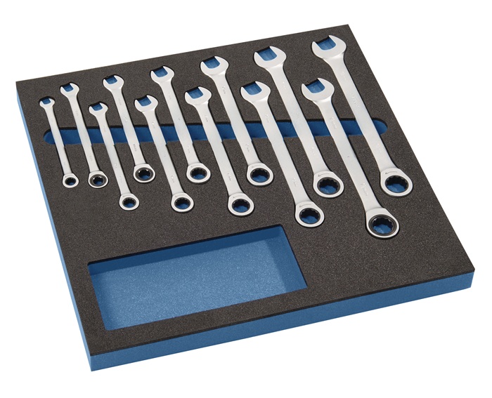 Werkzeugmodul 12-tlg.2/3-Modul Schlüsswelweiten 8-19mm TECWERK