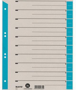 Leitz Trennblatt 16520030 DIN A4 230g Karton hellblau 100 St./Pack.