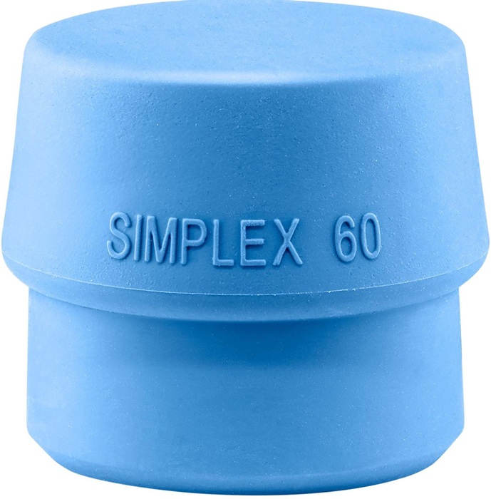 Schonhammerkopf SIMPLEX Kopf-Ø 60mm TPE-soft blau weich HALDER