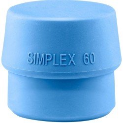 Schonhammerkopf SIMPLEX Kopf-Ø 60mm TPE-soft blau weich HALDER